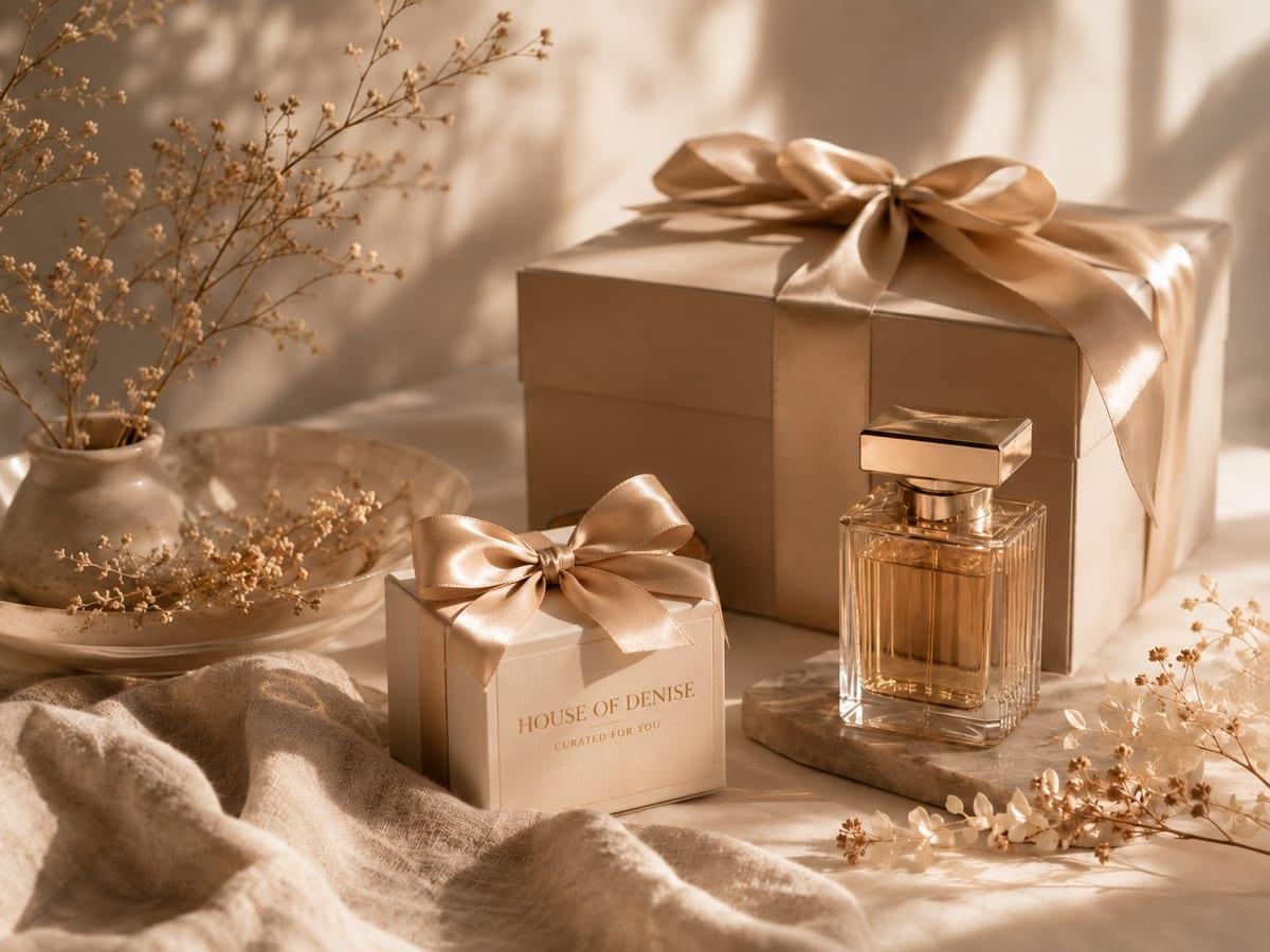 House Of Denise self-care and gift styling for a branded fragrance experience